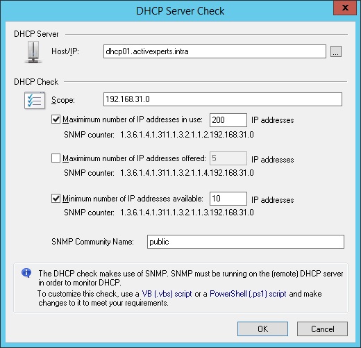 Monitor DHCP