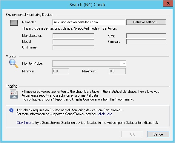 Switch (NC/NO) Monitoring